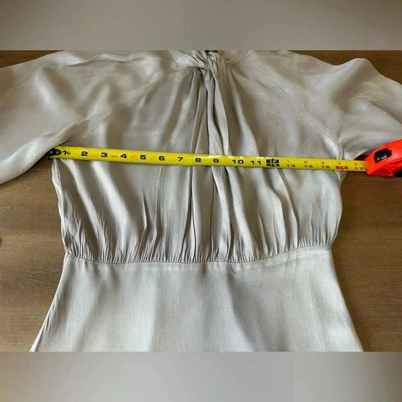 Zara Silky Satin Effect Knotted Dress - Picture 6 of 12